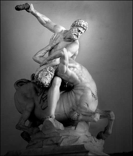Hercules and the Centaur Nessus (1599) Giambologna